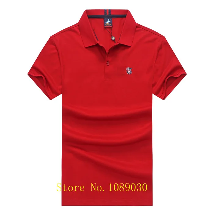 5980-RED Бренд Tace& Shark polo, мужская одежда с коротким рукавом, летние мужские рубашки поло, модные дизайнерские высококачественные мужские рубашки поло с вышивкой - Цвет: 5980-RED