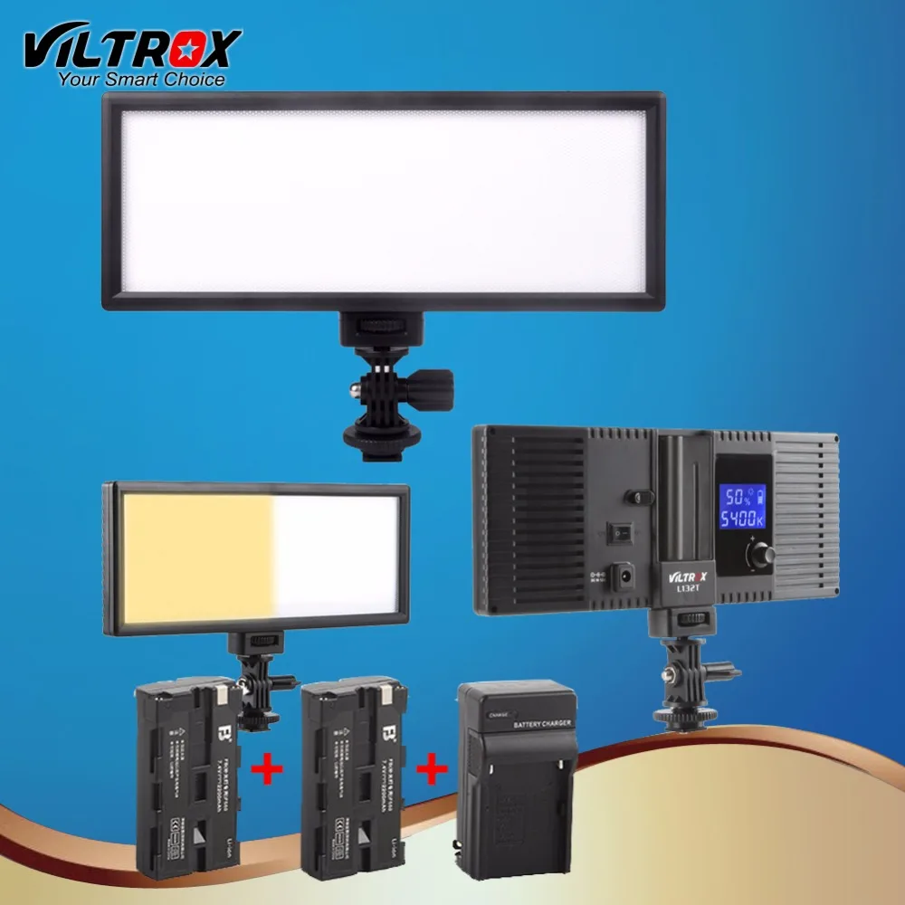 Viltrox L132t светодиодный студийный свет для видео Лампа ультратонкая двухцветная с