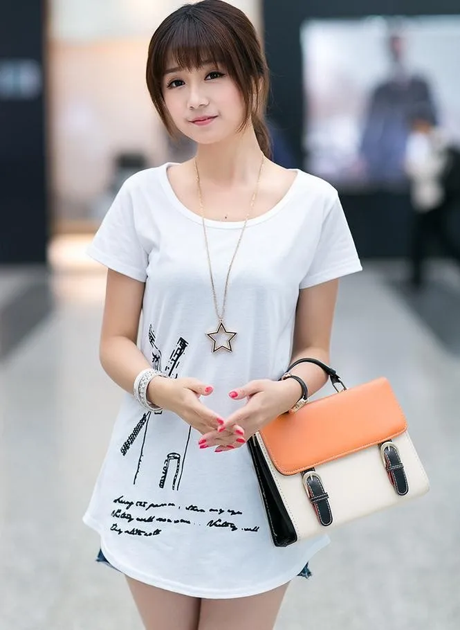 Женские модные футболки в Корейском стиле большие размеры хорошее качество