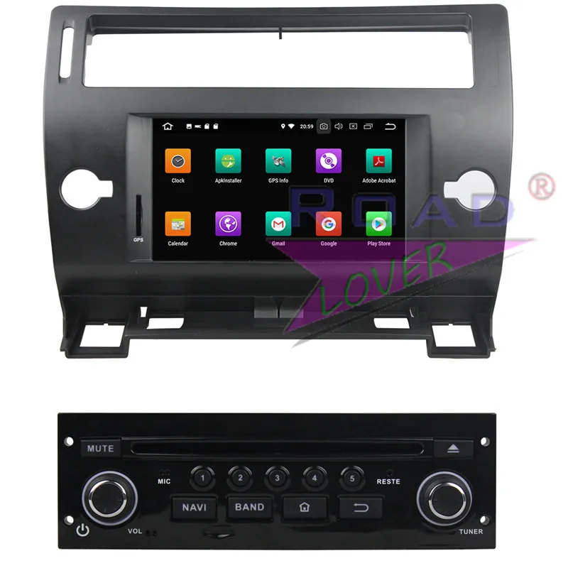 Roadlover Android 9 0 автомобильный DVD плеер для Citroen C4 2005 2011 Стерео GPS навигация Авторадио двойной Din 7 &quotOcta