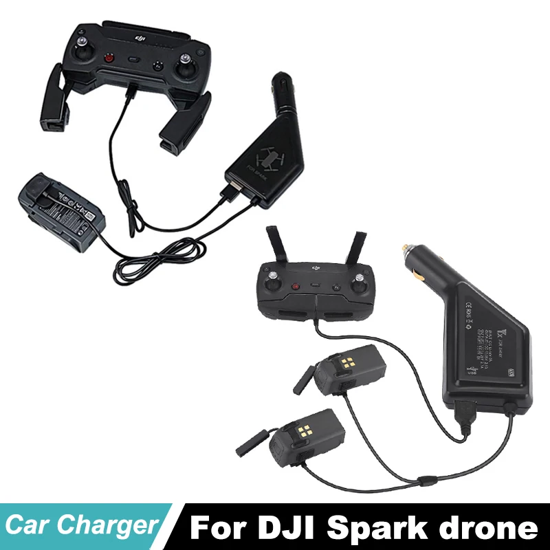 Зарядное устройство для автомобиля DJI Spark быстрое зарядное и зарядный