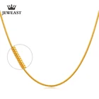 BTSS 24-каратное ожерелье из чистого золота, настоящая позолоченная цепочка AU 999, красивые высококачественные трендовые классические ювелирные украшения, Лидер продаж, новинка 2020