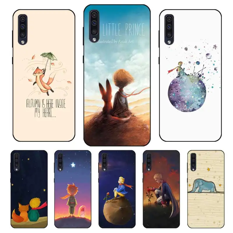 N349 с принтом Маленький принц черный силиконовый чехол для samsung Galaxy A2 Core A6 A7 A8 A9 A10 A30