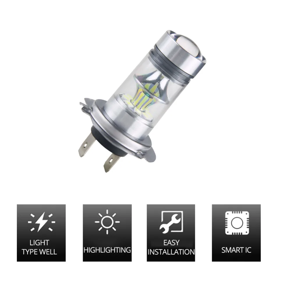 Avacom 2 шт. LED H7 H11 H3 Автомобильные противотуманные фары 12В 1200Lm 9005/HB3 9006/HB4 H8 H1 PSX24W 24В
