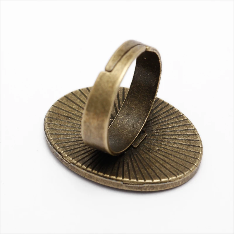 10 шт. Кабошон 18x25 мм Регулируемые кольца основы заготовки Базовые настройки