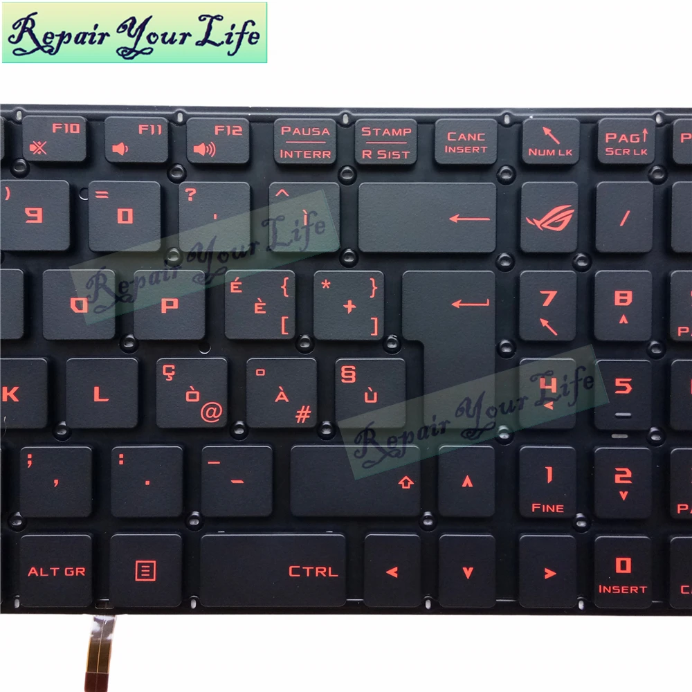 laptop backlight keyboard pc for asus rog strix gl502 gl502v gl502vm gl502vt gl502vy italy it uk gaming keyboard new original free global shipping