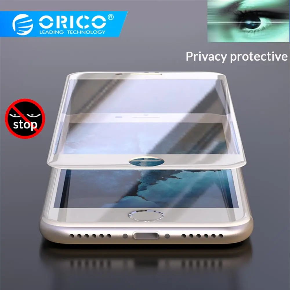 Защитная пленка ORICO для экрана с защитой от шпионов iphone 6 S 7 8 закаленное стекло 8plus