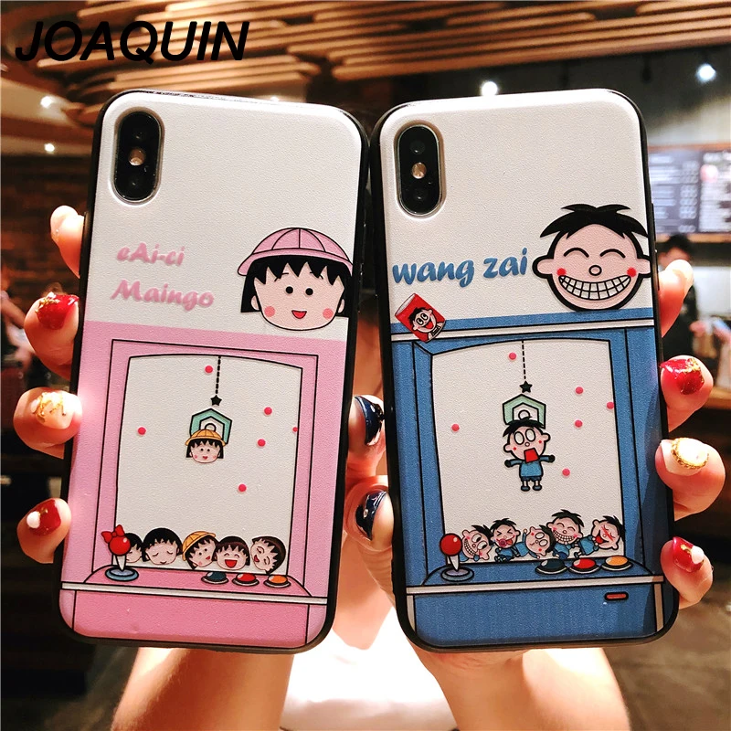 Мультяшные милые мелки маленький doraemon Sakura momoko Новый рельефный мягкий чехол для