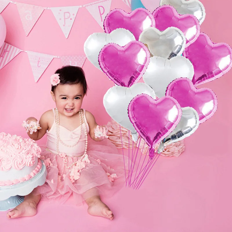 Розовое золото детский душ воздушный шар из фольги украшения для дня рождения