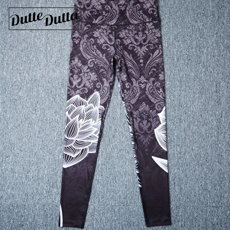Women's Print Sportswear Woman Gym Sports Wear For Fitness Leggings Tights Leggins Sport Women Floral Female Yoga Pants Leggin | Спорт и