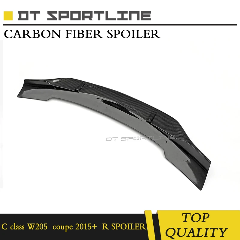Real Carbon Fiber Rear Truck Tail Lip Wing for Mercedes W205 C205 C Class 2-door coupe C180 C200 C250 C300 C350 2015 + | Автомобили и