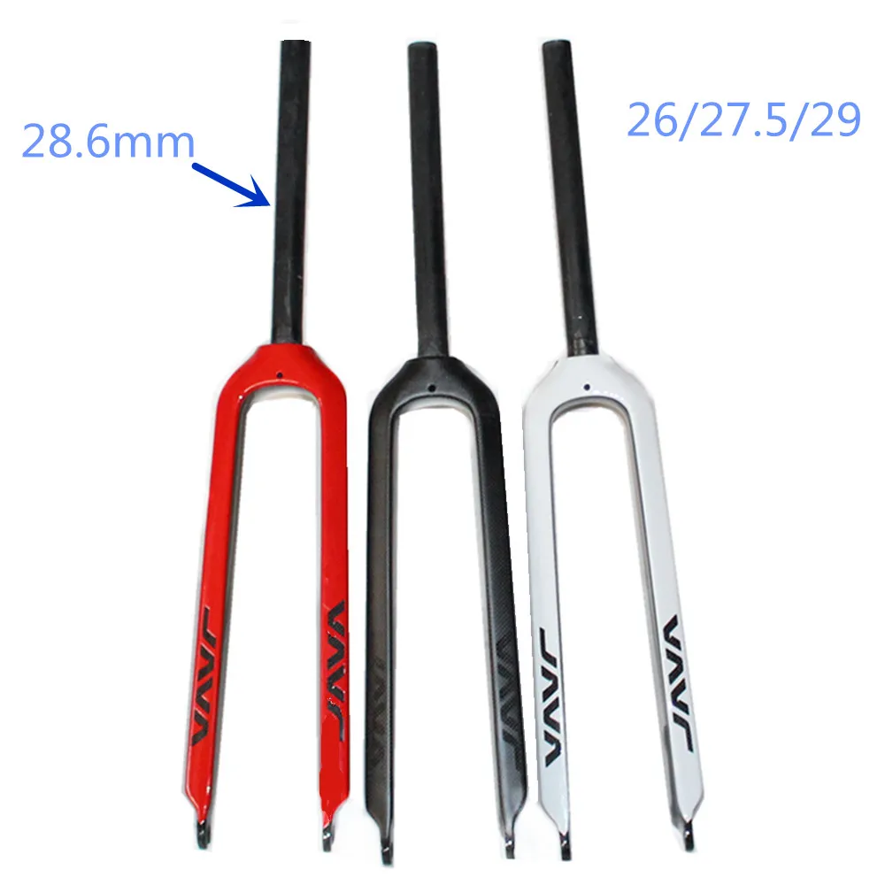 Быстрый бесплатный доставка Конические 3 К Черный полный carbon fork mtb/углерода вилка