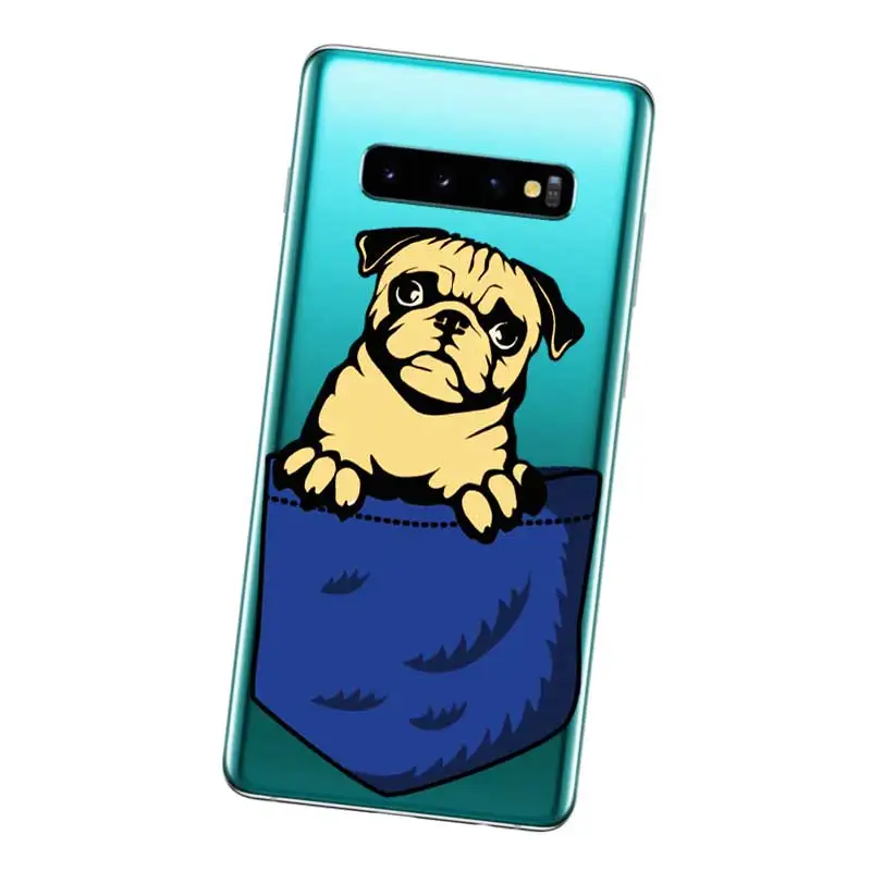 N311 собака карман Мягкий ТПУ силиконовый чехол для Samsung Galaxy J2 J3 J4 J5 J6 J7 J8 Pro Plus Prime 2018