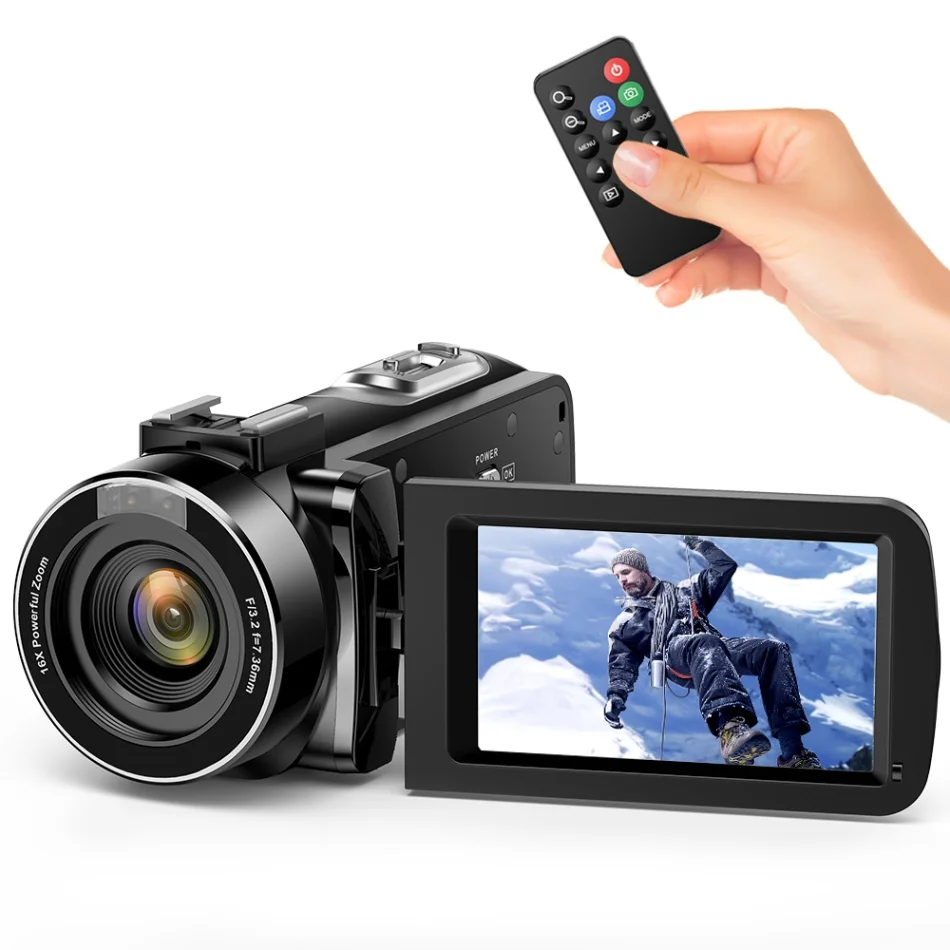 Option 1 Andoer FHD 1080P Портативная Цифровая видеокамера Camecorder инфракрасное ночное видение 3," Вращающийся ЖК-экран 24MP 16X цифровой зум - Цвет: Option 1