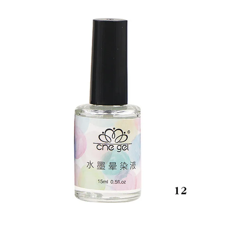 Sale Watercolor Ink High Quality Water Dyeing Gradient 15ML Nail Art Japanese Nails Gel Nail Polish 1PC Marble Pattern