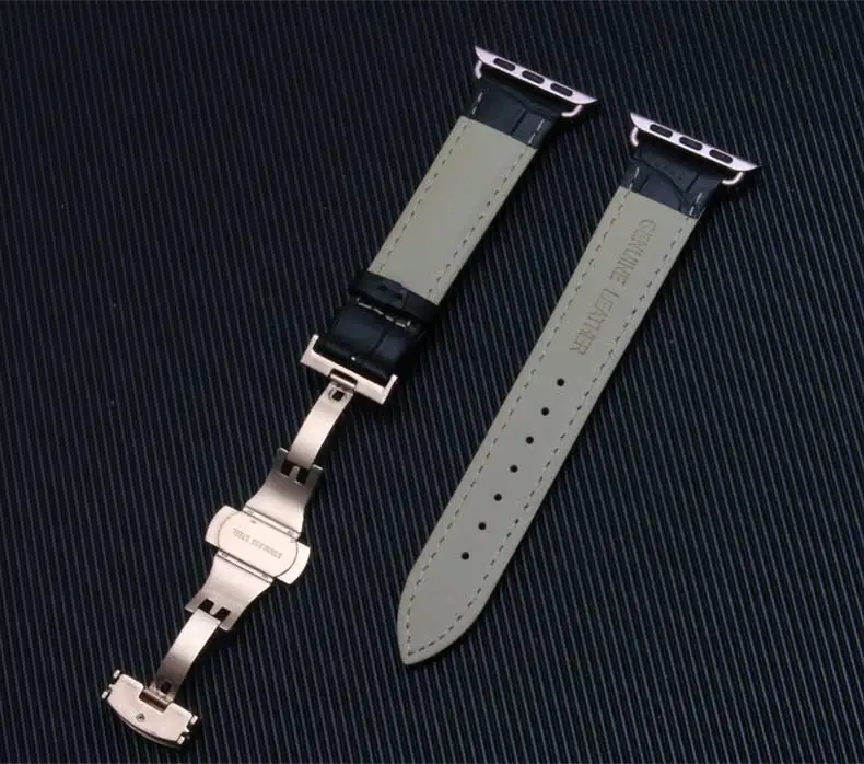 Ремешок из натуральной кожи с пряжкой для наручных часов iWatch Apple Watch 38 мм 42 ремешок