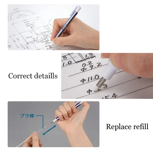 Ультратонкий резиновый карандаш TOMBOW MONO Zero идеальные детали для