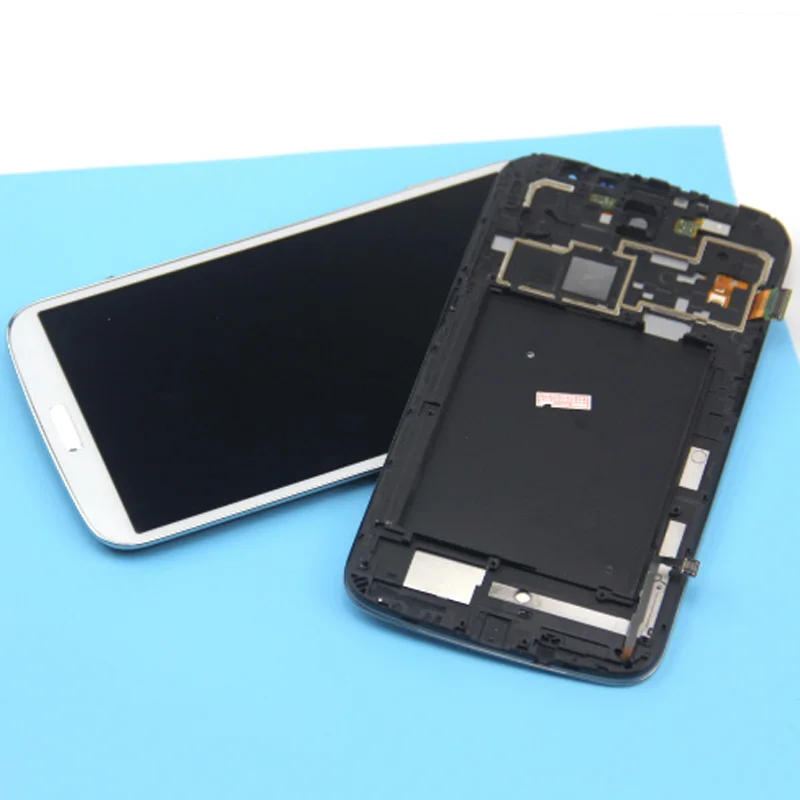 i9205 For Samsung Galaxy Mega 6.3 i9200 LCD Display Touch Screen Digitizer Assembly with Frame Gray Black color | Мобильные телефоны