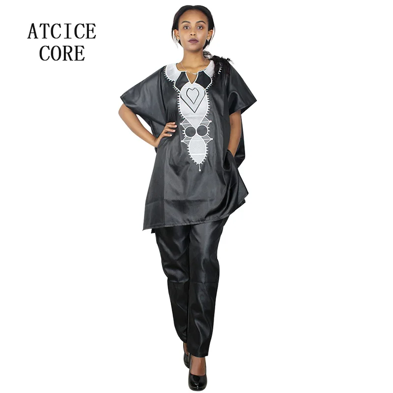 Африканские платья для женщин из мягкого материала с вышивкой LB068|Африканская