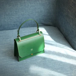 Green YIFANGZHE сумка из натуральной кожи для женщин, модная кожаная сумка-мессенджер/сумка через плечо, вместительная сумка для телефона/кошелька - Цвет: Green