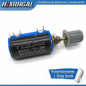 Потенциометр WXD3-13 2W + 1 серая ручка 100 220 680 1K 2,2 K 3,3 K 4,7 K 5,6 K 6,8 K 10K 22K 33K 47K 100K Ohm WXD3-13-2W hjxrhgal