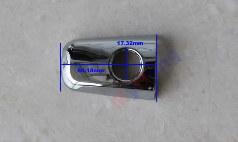 Чехлы на дверные ручки с 1 отверстием для ключа Mitsubishi ASX Lancer EX 2012 ABS Chrome 8 шт. в