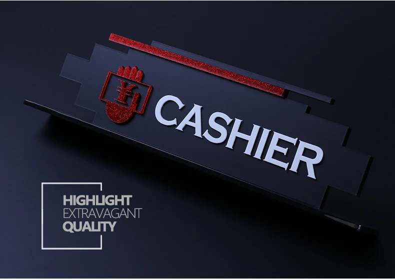 Акриловый индикатор кассы подставка для стола стойка вестибюля отеля магазина