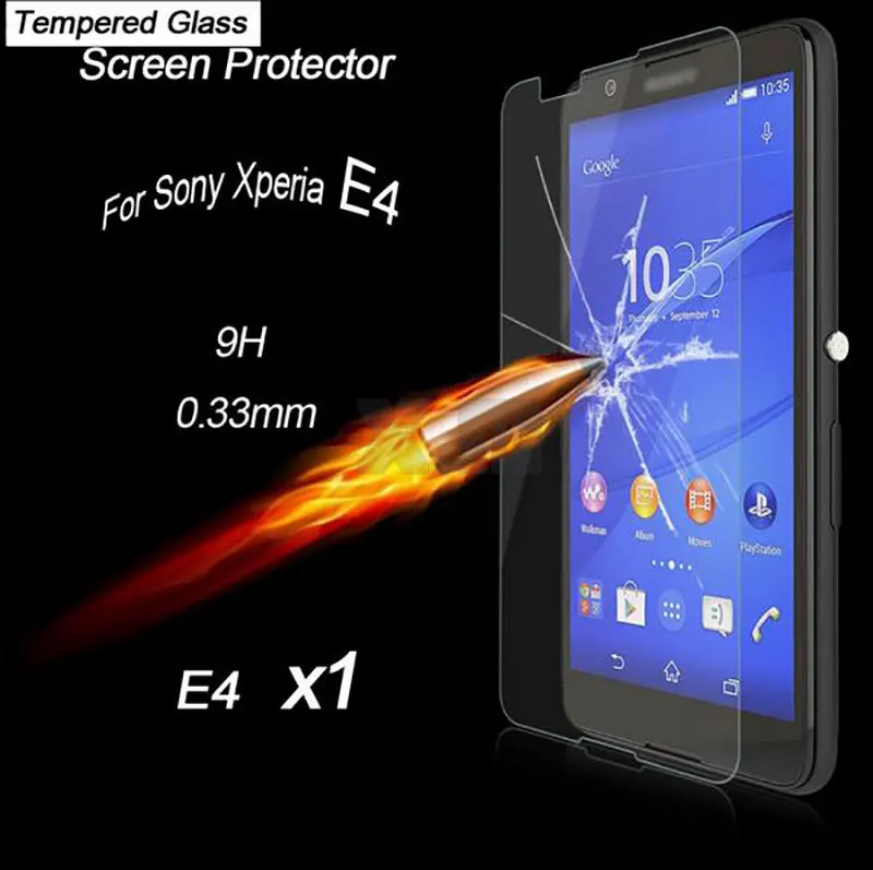 Защитное стекло для Sony Xperia E4 Защитная пленка экрана из закаленного стекла |