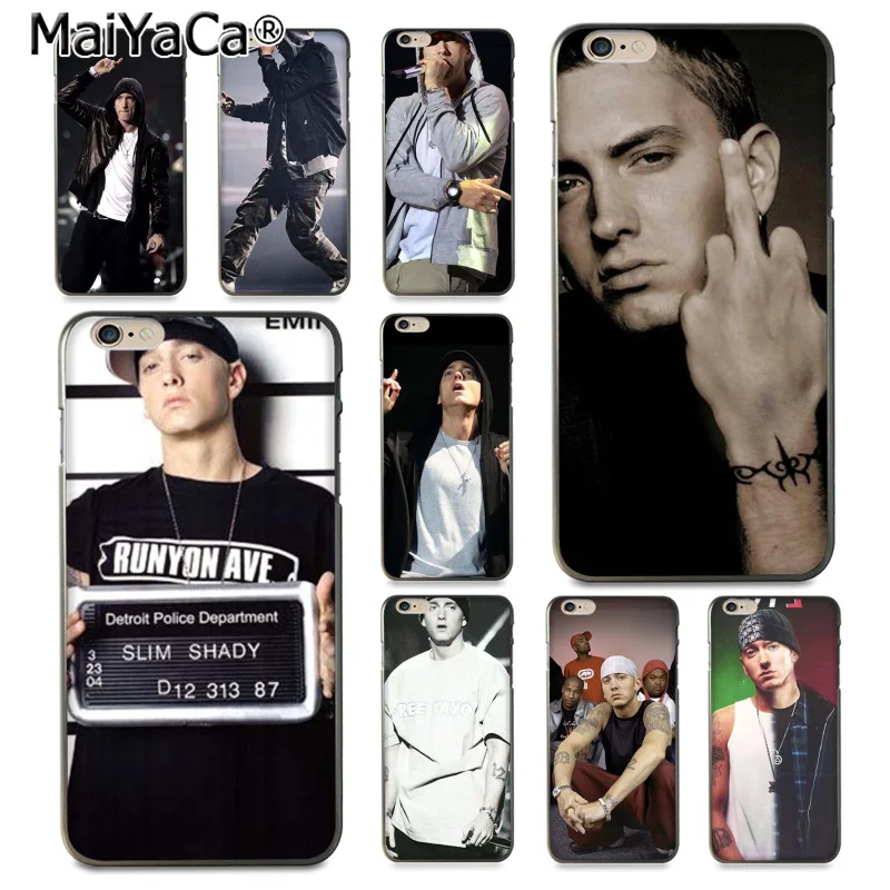 MaiYaCa хип хоп рэппер Eminem rap новые супер милые чехлы для телефонов iPhone 8 7 6 6S Plus X 10 5 5S SE