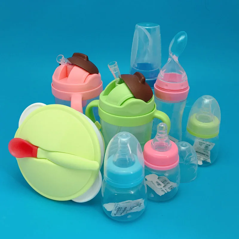 4 шт./компл. мультфильм чайник стакана воды для Кормления бутылки из под молока