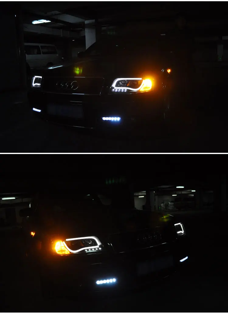 Автомобильный Стайлинг, Головной фонарь, фары, чехол для Audi A6L, фары 1999-2004 A6, фары DRL, линзы, двойной луч, би-ксенон, HID