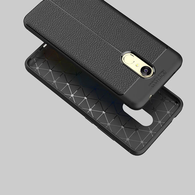 Douboll для Xiaomi Redmi 5 Plus 4 Роскошный Классический рисунок личи Мягкий ТПУ Простой