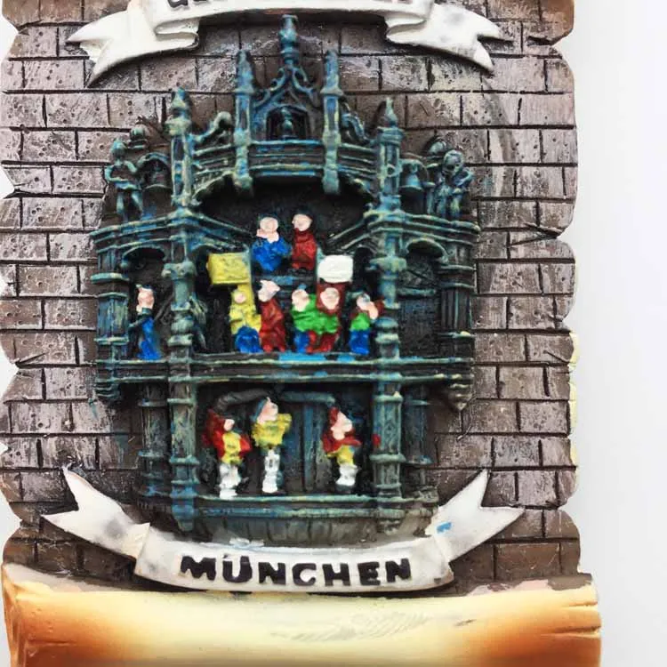 Lychee Munich City Hall Carillon House холодильник магнитная наклейка знаменитый пейзаж магнит на