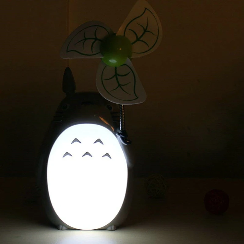 Настольная лампа Kawaii для фанатов Тоторо светодиодная мультяшная Ночная Usb