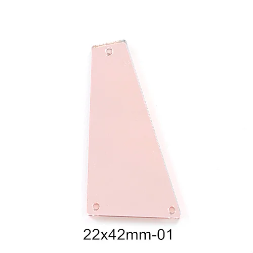 P01-22x42mm 50 шт. хрустальные зеркальные lt фиолетовые пришивные стразы неправильной формы акриловые зеркальные пришивные стразы lt фиолетовые Пришивные для одежды B3604 - Цвет: P01-22x42mm