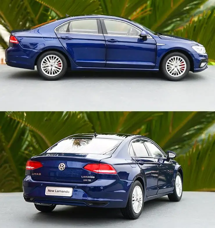 1:18 усовершенствованная Автомобильная игрушка из сплава Volkswagen New Lamando литая под