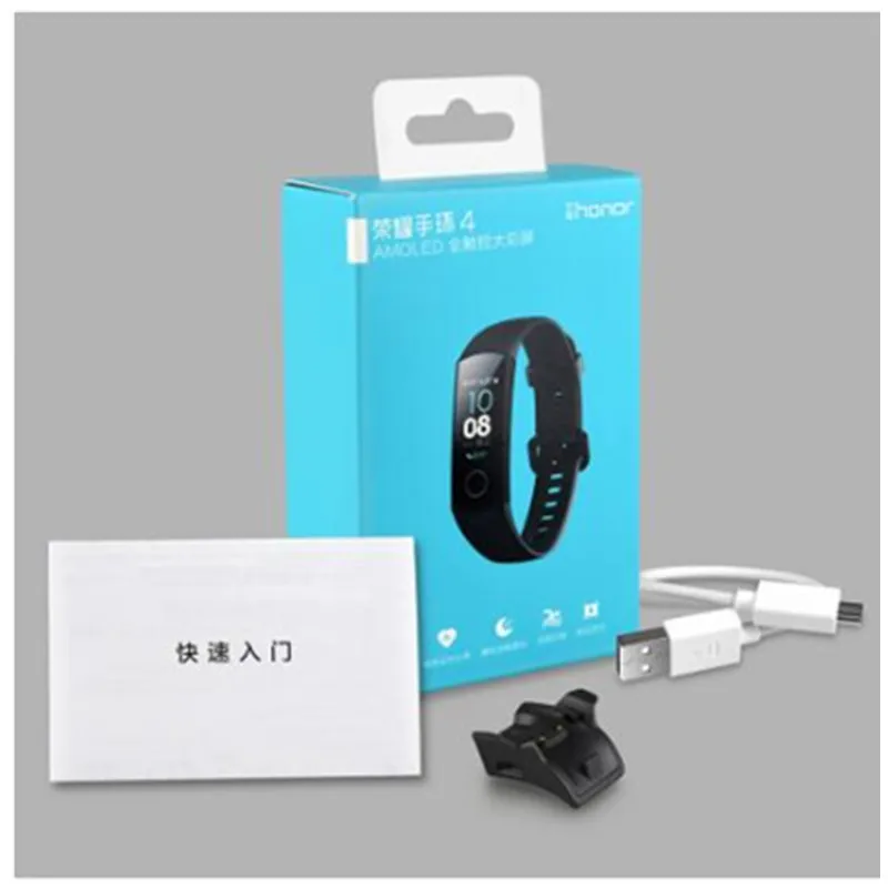 Оригинальные Смарт-часы huawei Honor Band 4, браслет Touchscree Amoled, цветной, 0,95 дюймов, Водонепроницаемый Фитнес-браслет, монитор сердечного ритма