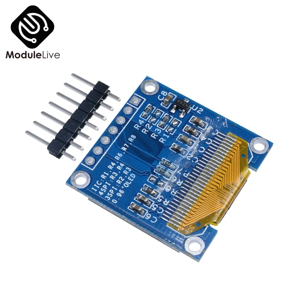 

0.96 Inch 0.96" OLED Module White 128X64 OLED LCD LED Display Module For Arduino IIC I2C Communicate DC 3V-5V SPI Serial Module