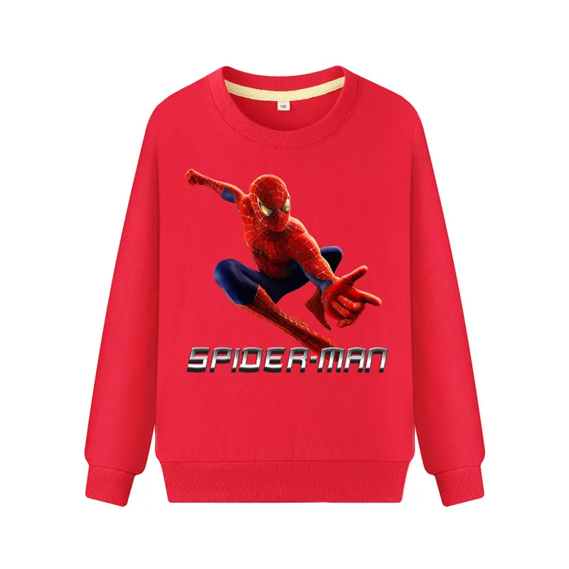 Детские толстовки с капюшоном объемным рисунком Человека-паука одежда