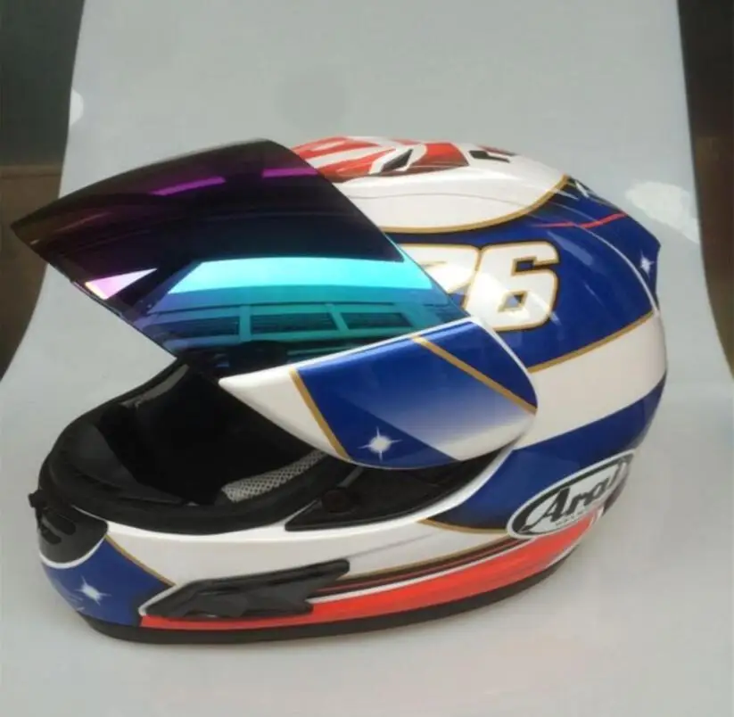 ARAI RX-7 высокого качества Полный шлем мотоцикла. Ветрозащитный Теплый гоночный шлем, Capacete - Цвет: Черный