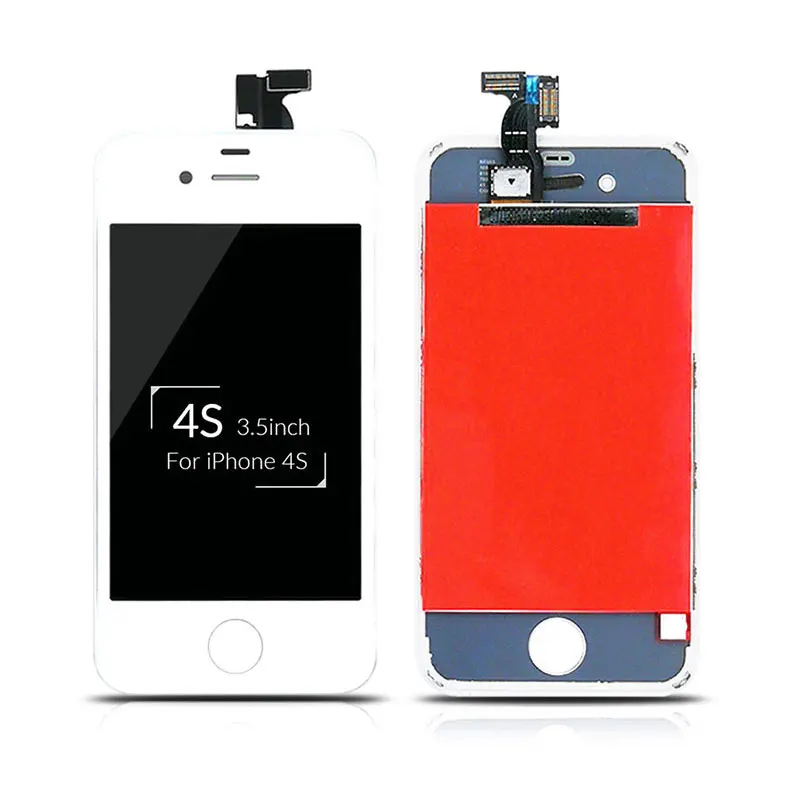 1 Piece LCD Screen Display Assembly For iPhone 4 4S Digitizer Touch Replacement Complete Free Gifts+Tempered Glass | Мобильные