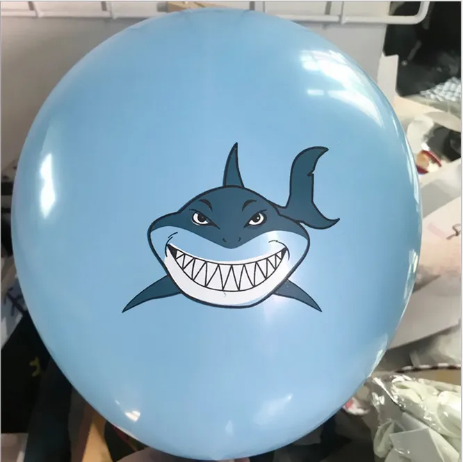 12 дюймов Angry Shark латексные воздушные шары морской тематики вечерние воздушные шары на день рождения для детской вечеринки надувные игрушки