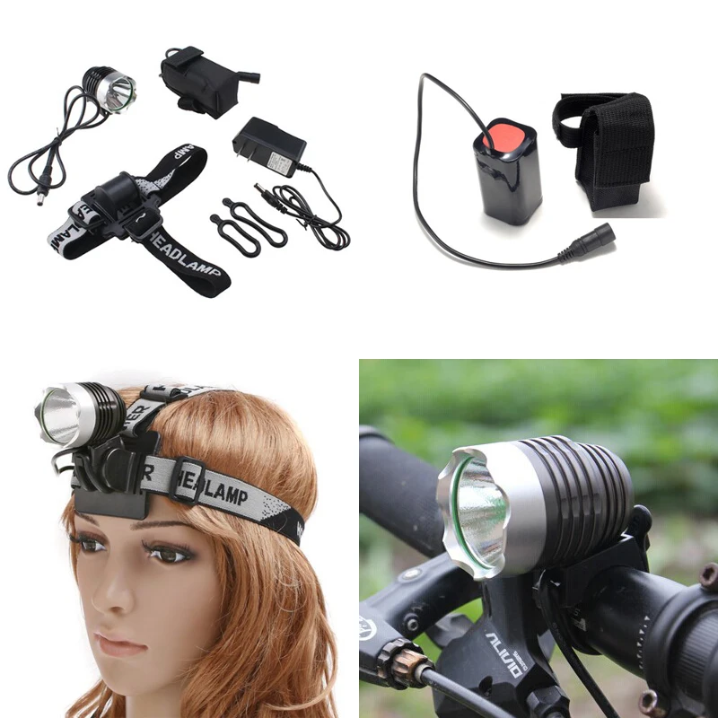 BannerLive Waterproof 1200 Lumen 3 Mode T6 LED Bright Bicycle Bike Front Flash Headlight Lamp Light+18650 Battery Pack | Лампы и