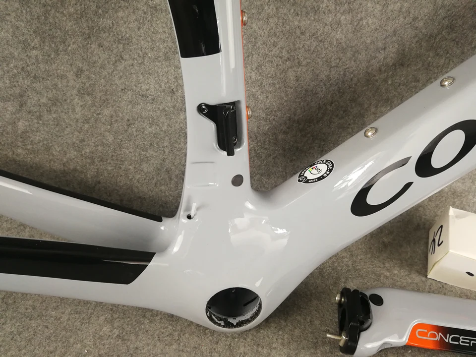 Серебряный оранжевый Colnago концепция рамы дороги углерода Китай велосипедная углеродная рама XS/S/M/L/XL