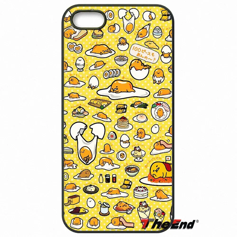 Мода Мультфильм Gudetama ячейки чехол для телефона iPhone X 4 4S 5 5C SE 6 S 7 8 плюс galaxy J5 J3 A5 A3 2016