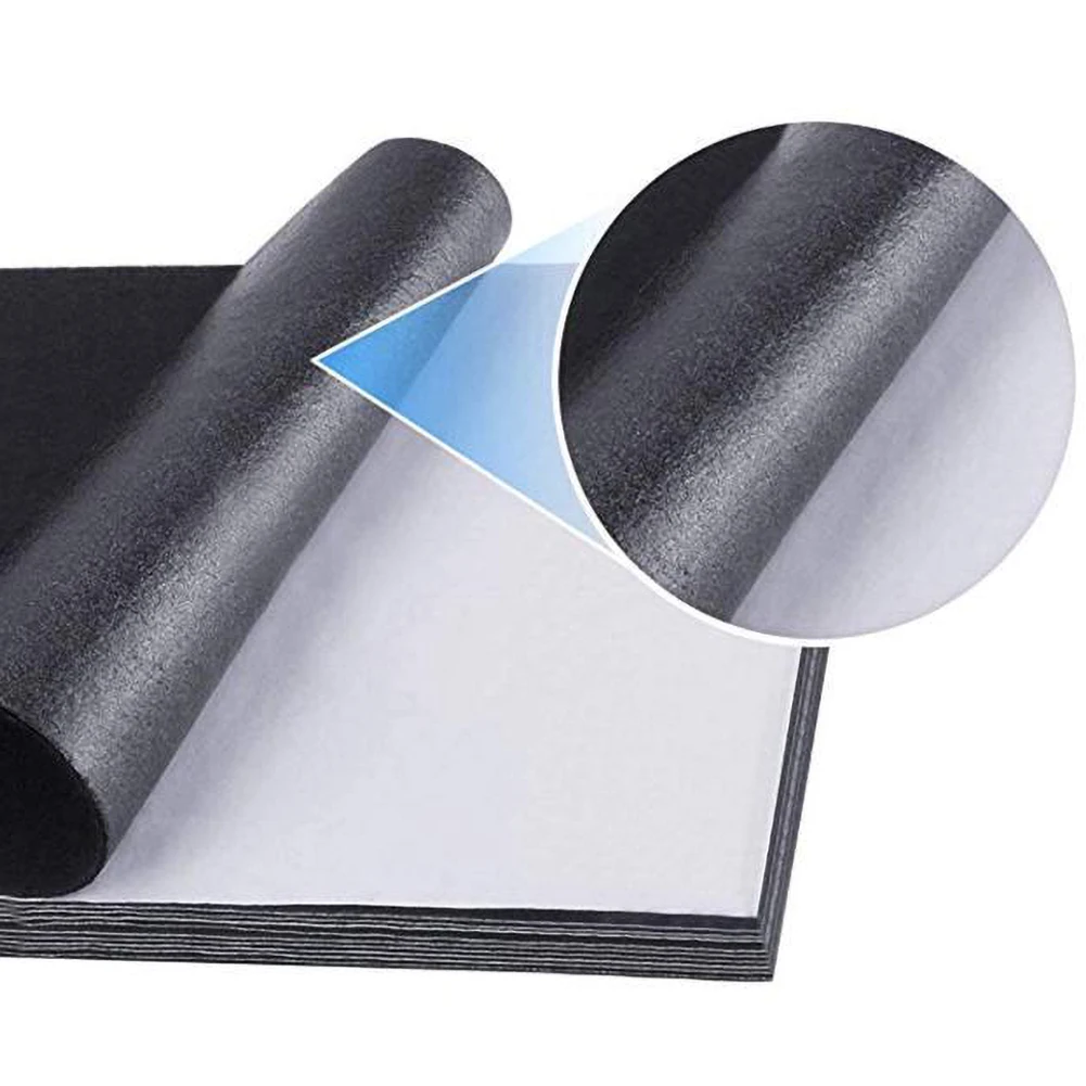 Черная перезаряженная бархатная ткань самоклеящаяся войлочная клейкие листы