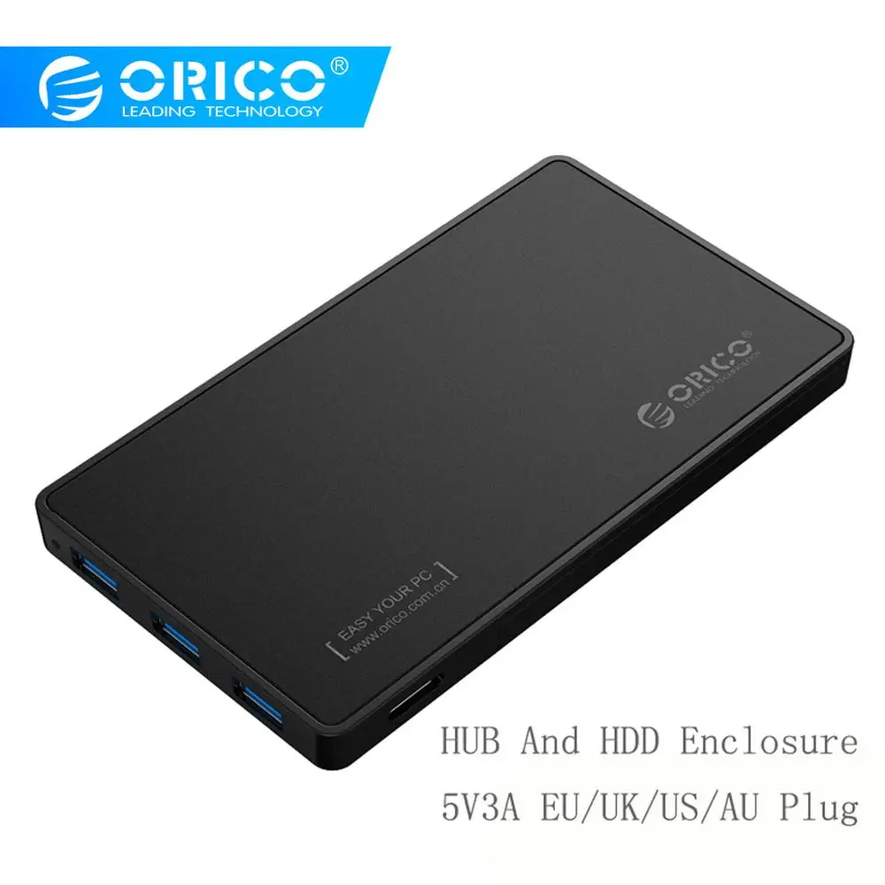 Корпус для жесткого диска ORICO 2588H3 2 5 дюйма жесткий диск USB 3 0 с портами