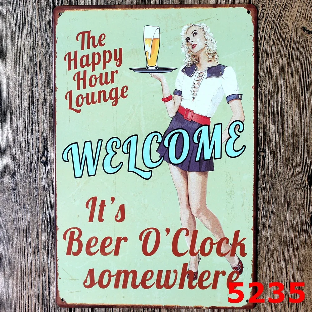 Винтажные жестяные знаки для напитков и холодного пива мужская пещера постер на