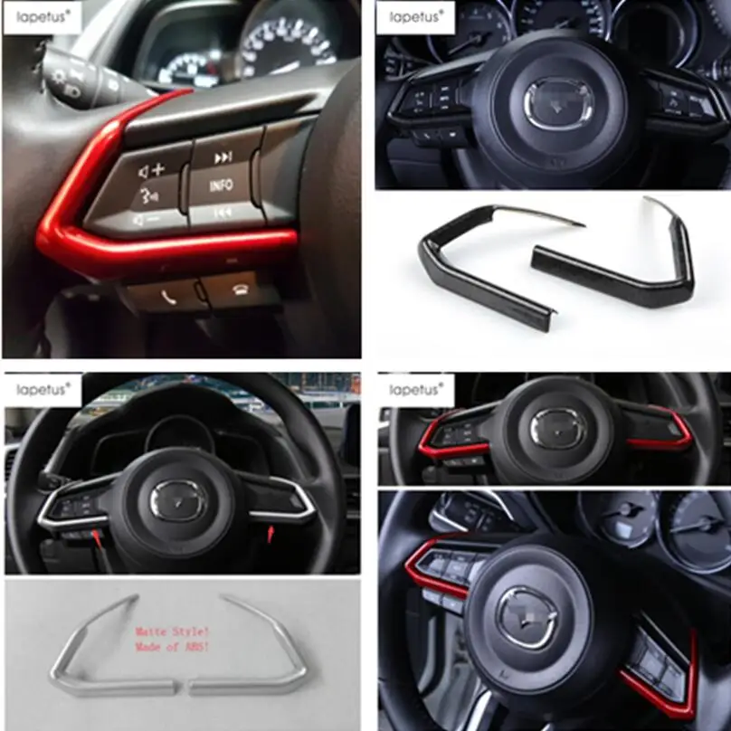Комплект декоративных крышек на руль для Mazda 2 Demio 2015 - 2019 из АБС-пластика