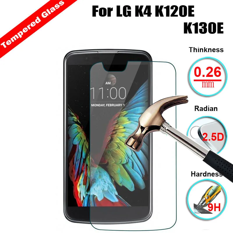 XSKEMP защита для экрана против царапин LG K4 K120E K130 9H 2.5D 0 3 мм Анти ударная